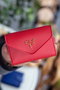 Zoozie Bags Lviv Cartera para Mujer Roja de Piel PU Elegante y Sofisticada, 10.4x2x7.2cm
